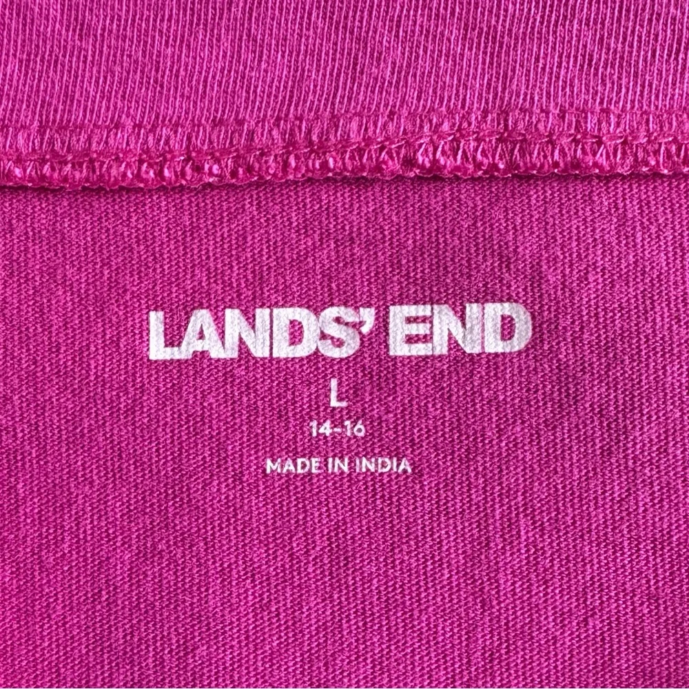 Lands End Pink Sleeveless Dress Embroidered  - Cover Up Size Large - Picture 13 of 15